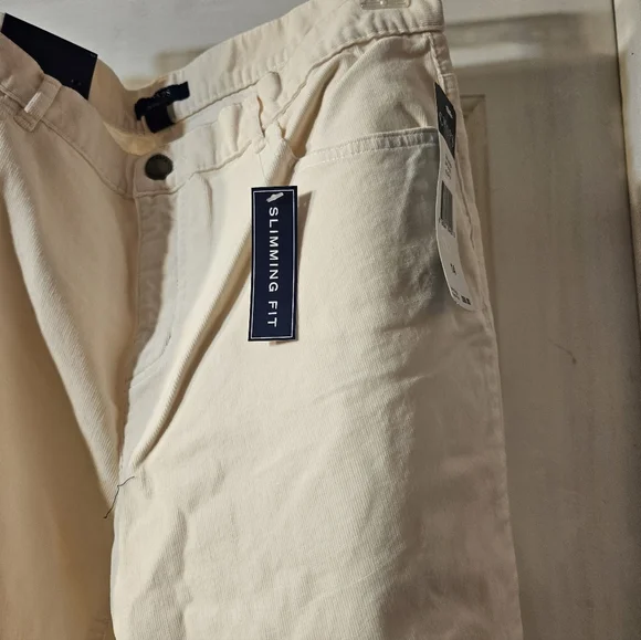 Women's Cream Chaps Corduroy Pants Size 14R - Picture 5 of 13
